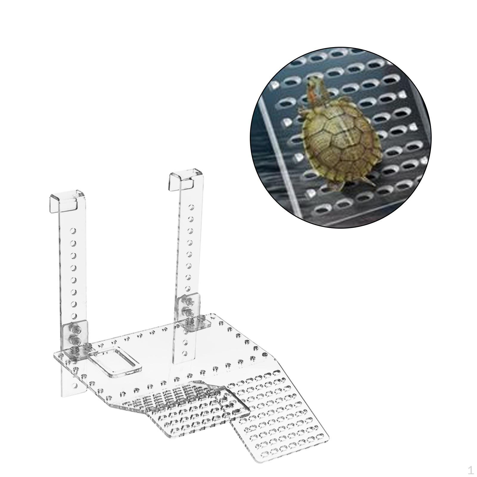 

Акриловая платформа для купания черепах, полка для лазанья, раковина для аквариума, лестница для рептилий L