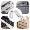 2pcs Sliding Door Handle Embedded Concealed Door Knobs Stainless Steel Cabinet Handles Drawer Buckle Kitchen Sliding Door Pull