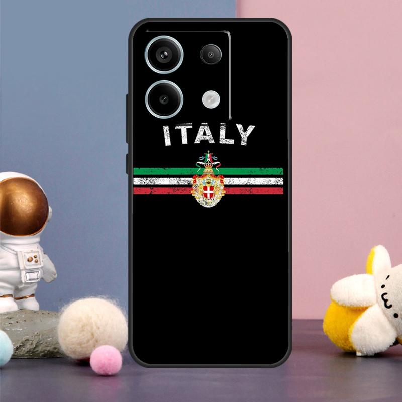 Italy Flag Case For Xiaomi Redmi Note 13 9 10 11 12 14 15 Pro Plus Redmi 15 15C 14C 10C 12C 13C Cover