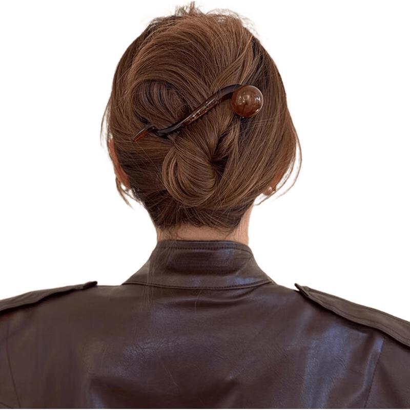Elegant Acrylic Twisted Hair Clip