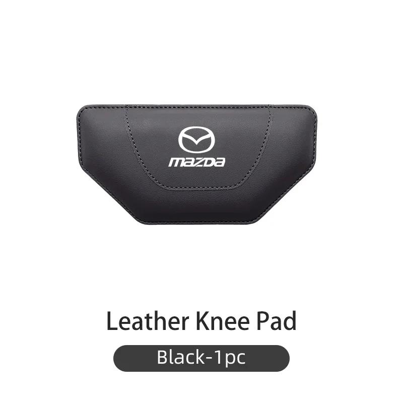 2025 Hot Leather Car Knee Leg Protective Pad Foot Armrest Cushion For Mazda 6 3 CX5 5 2 323 CX7 Demio Atenza Axela MX30 CX30 MX5