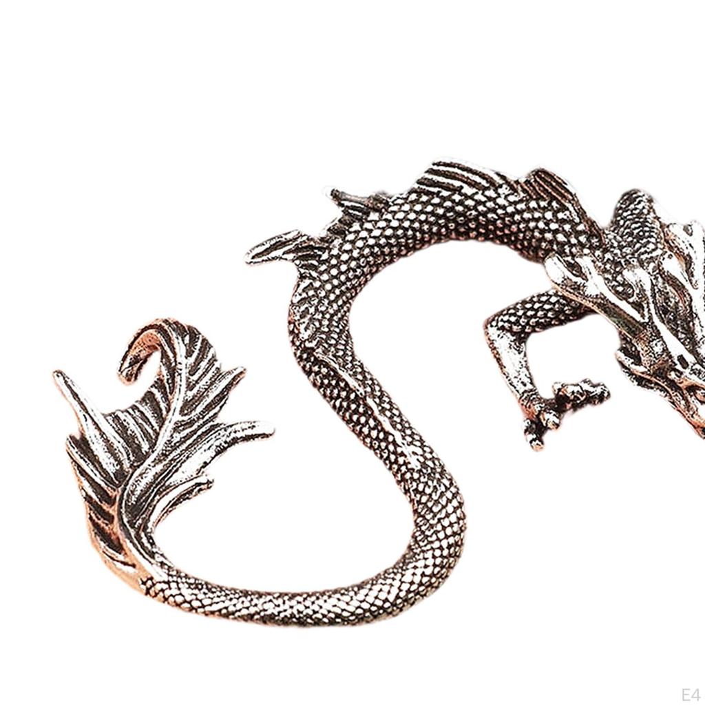 Chinese Dragon Statue Made of Metal, Miniature Figurine, Pet for Wardrobe Or Bedroom.