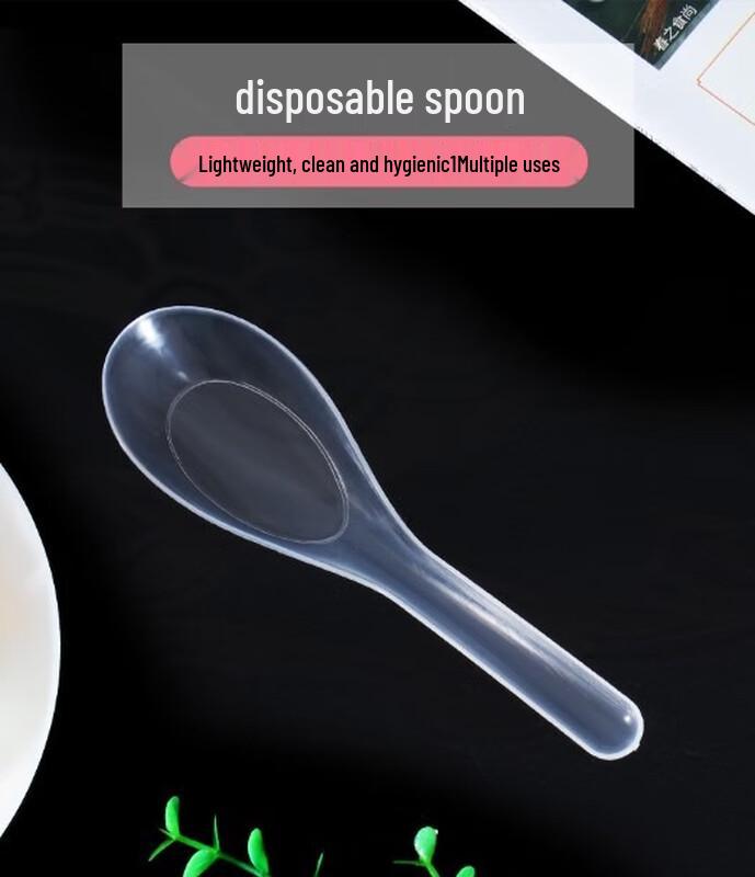 Fangcaodi Disposable Soup Spoons