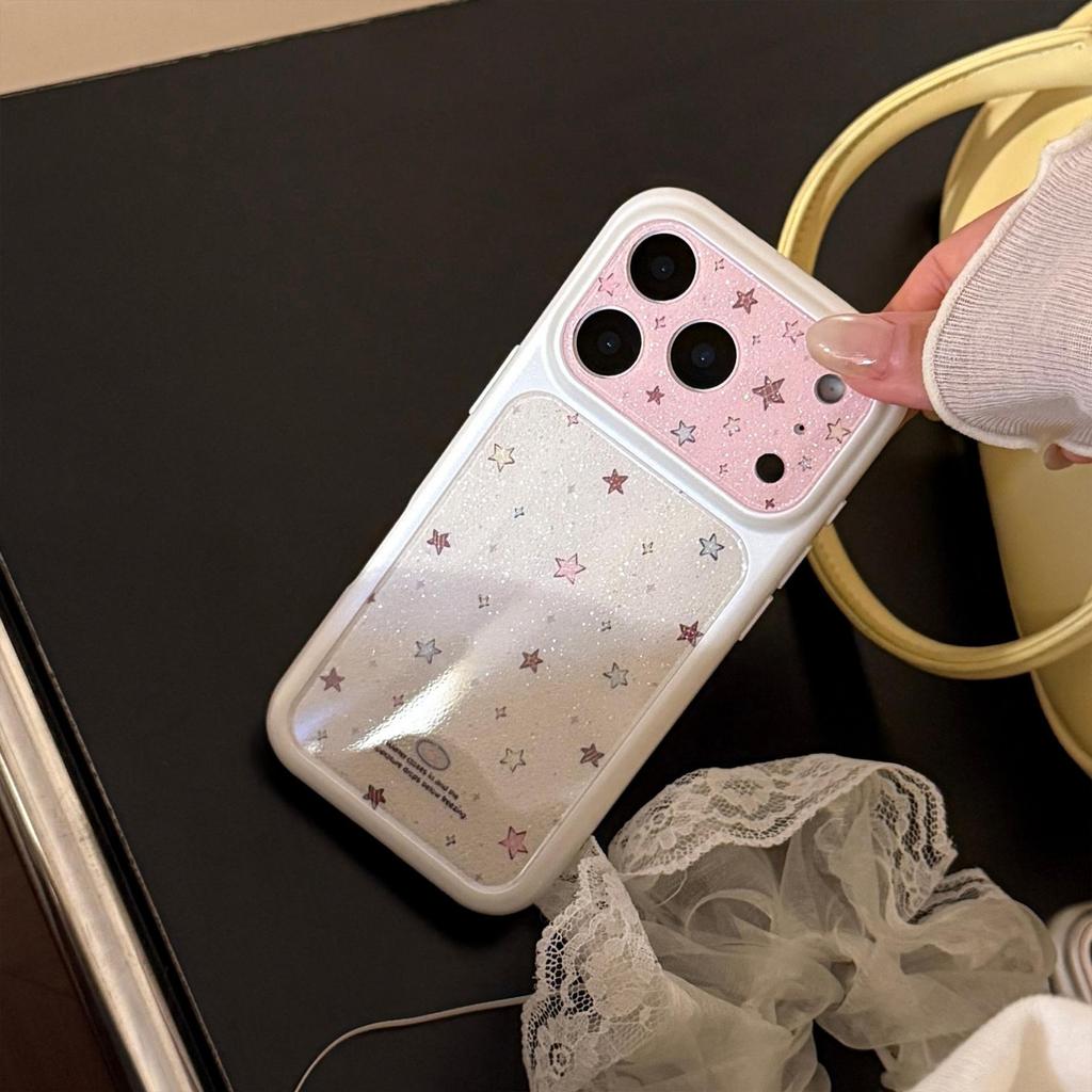 Shiny Colorful Star Phone Case for iPhone 16, iPhone 17, and iPhone 17 Pro Max