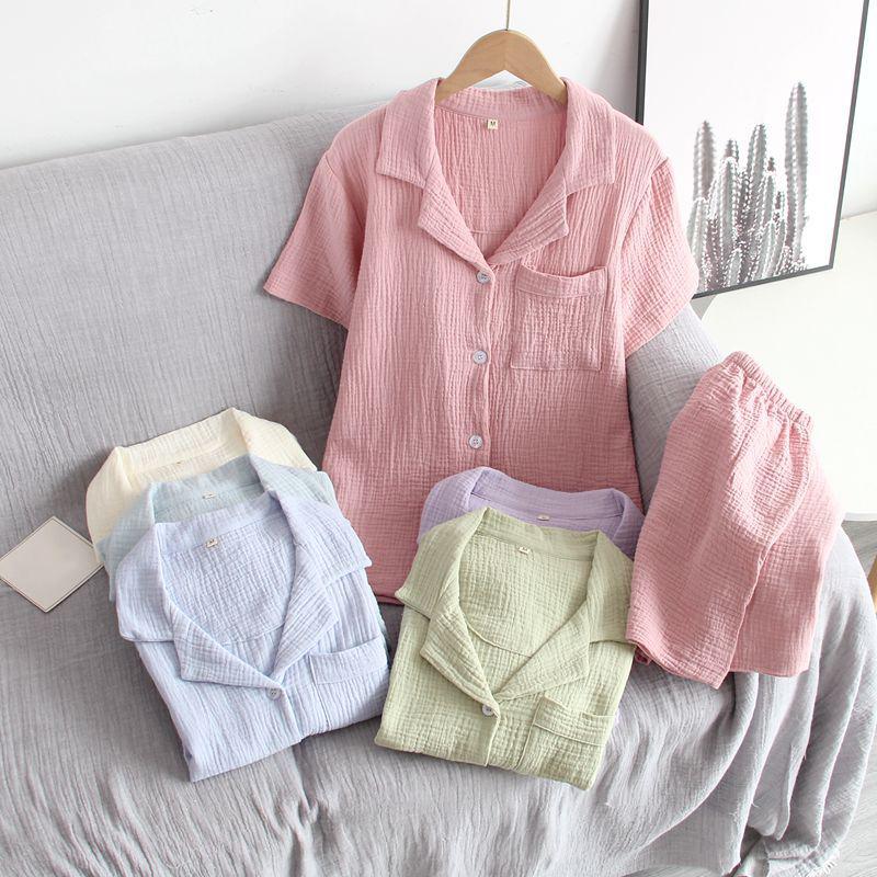 Short Sleeved Shorts Pijama Set Women Casual Wear Fashion Summer Women's Sleepwear