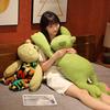 1M Giant Long Arms Frog Plush Toy Throw Pillow Stuffed Green Frogs School Nap Sleep Pillow Boyfriend Hug Cushion For Girl Gift