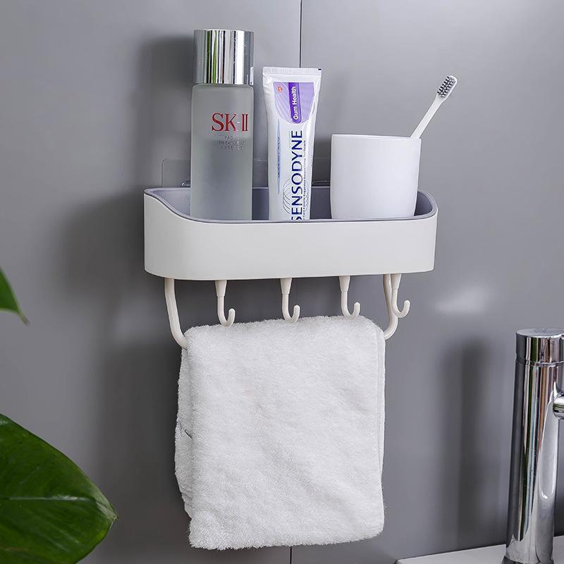 Homlly Wall Mount Shower Basket Kitchen Storage Holder