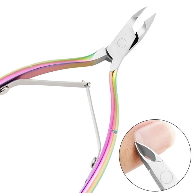 Stainless Steel Nail Cuticle Scissors Manicure Nipper Clipper Dead Skin Remover Cutter Tweezer Pedicure Trim Eagle Beak Pliers