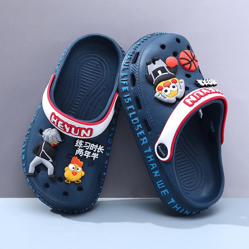 Stylish Eva Lightweight Kids Summer Slipon Sandals With Antislip Soft Sole For Boys