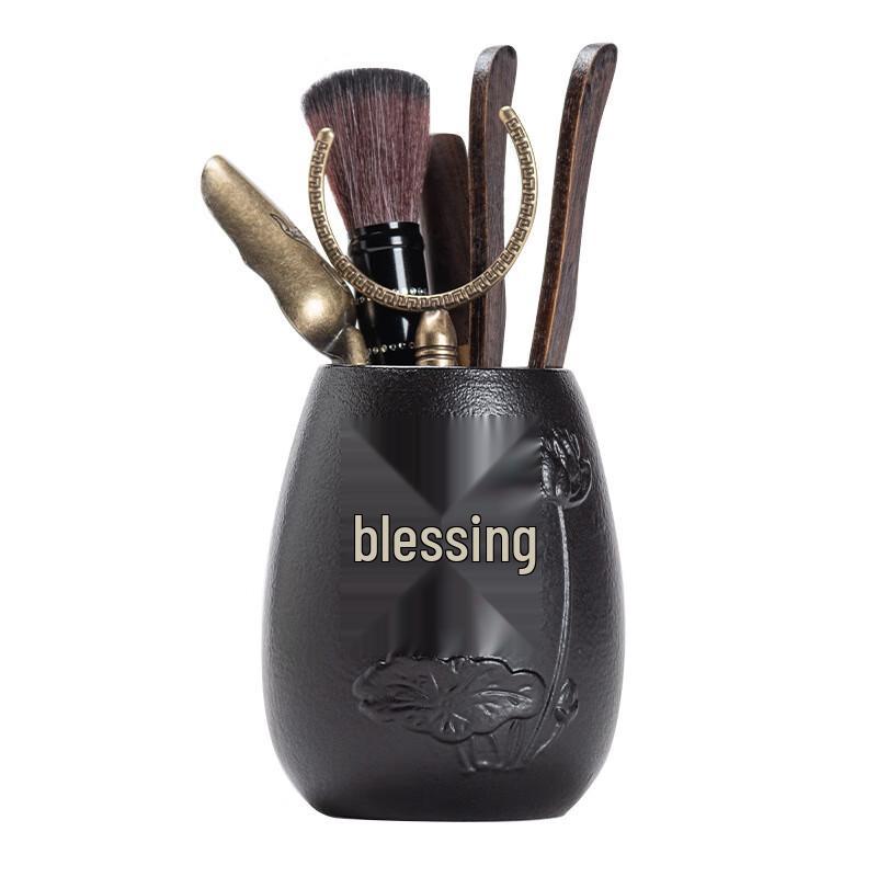 Black Ebony Wood Kung Fu Tea Six Gentlemen Set