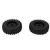 2pcs set 55mm Metal Wheel Rims Tires Set for AXIAL SCX24 1 24 RC Car Wheel Rim Rubber TyreBlack