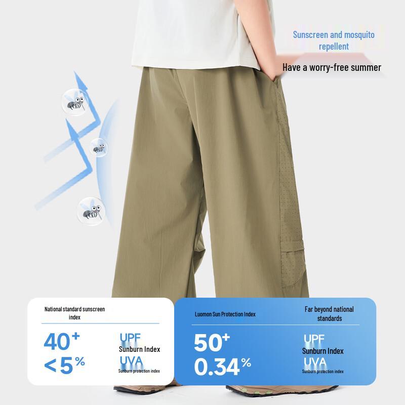 Boys' Breathable Outdoor Mosquito Repellent Pants
