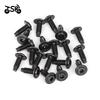Stainless Steel Flat Head Inner Hexagon Screw Bolt M5 5mm for Ducati Motorcycle Cowling Fairing Plastic Cover Black
