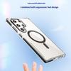 Capa magnética ultrafina IMD transparente PC+TPU para Samsung Galaxy S24, capa traseira à prova de choque e airbag