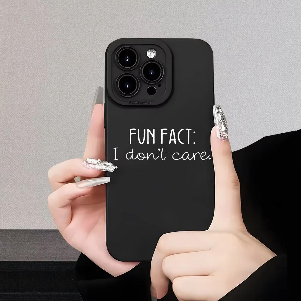 Sarcastic Text Minimalist Design Soft Silicone Phone Case For iPhone 17 16 15 14 13 12 11 Pro Max XS X XR 15 Plus 16E Air Cover