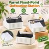 With Tray Parrot Potty Training Trash Can with Ruling Paper Parrot Potty Training Perch  Parakeet