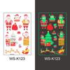 In-Stock Luminous Christmas Temporary Tattoo Stickers for Holiday Party & Window Decoration Gifts