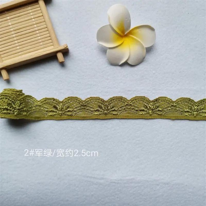 Color Elastic Lace High Quality Soft Elastic Lace Accessories with Hollow Elastic Lace DIY Apparel Sewing Supplies