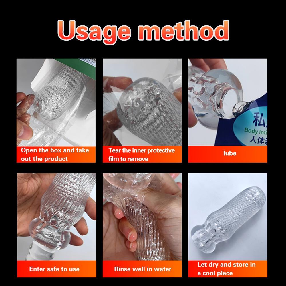 Masturbation Cup for Men Soft Male Exercise Penis Massage Sexy Pocket Pussy Blowjob Toy Vagina Adult Goods 18+