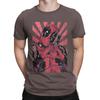 Deadpool Closed Hand Heart T-Shirts Men Disney Amazing Pure Cotton Tees Short Sleeve T Shirt 4XL 5XL Clothing