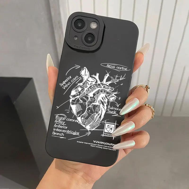 Creative Model Heart Medical Phone Case For Xiaomi Mi 13T 12T 11T Pro Mi 14 13 12 11 Lite 5G Poco X5 F5 X6 M6 Pro 4G Soft Cover