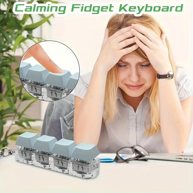 Random Color Keyboard Decompression Gadget Fun Desktop Interactive Ornament Office Stress Relief Prank Prop Party Gift