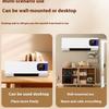 Malý nástěnný ventilátor USA/EU s funkcí topení Přenosný tichý ventilátor Montáž na stěnu Dvouúčelový ventilátor 3 rychlosti nastavitelné Pro obývací pokoj ložnici