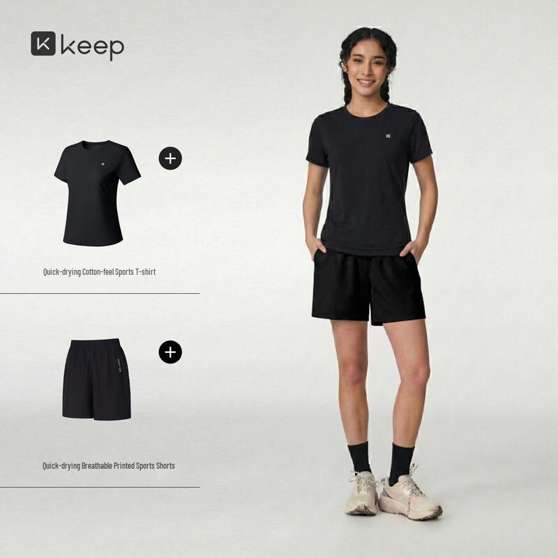 Keep Women's Summer Performance Short Sleeve & Shorts Set