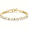 2026 European and American Full Diamond Zircon Tennis Chain Men's and Women's High-end Bracelet Bracelet Jewelry Men's and Women's Light Luxury Niche