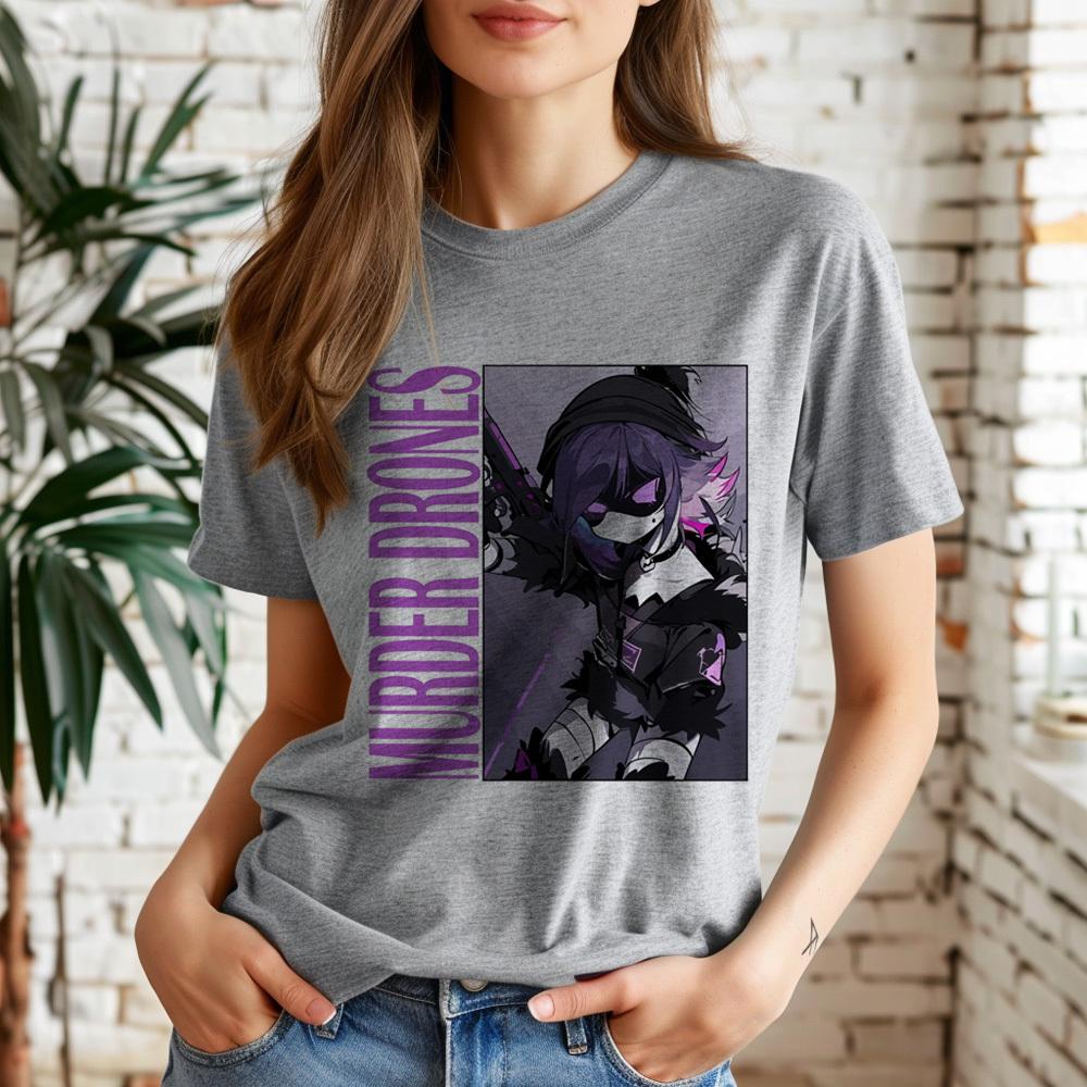 Murder Drones top tees teen harajuku  80s Punk Retro graphic Colorful tshirt Breathable Grunge Comfortable Y2k