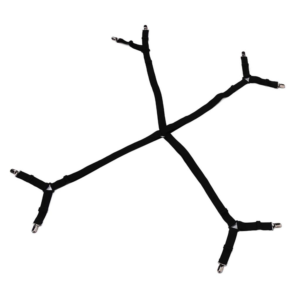Nylon elastic band+plastic+metal Adjustable Stretch Triangle Metal Fixing Clips