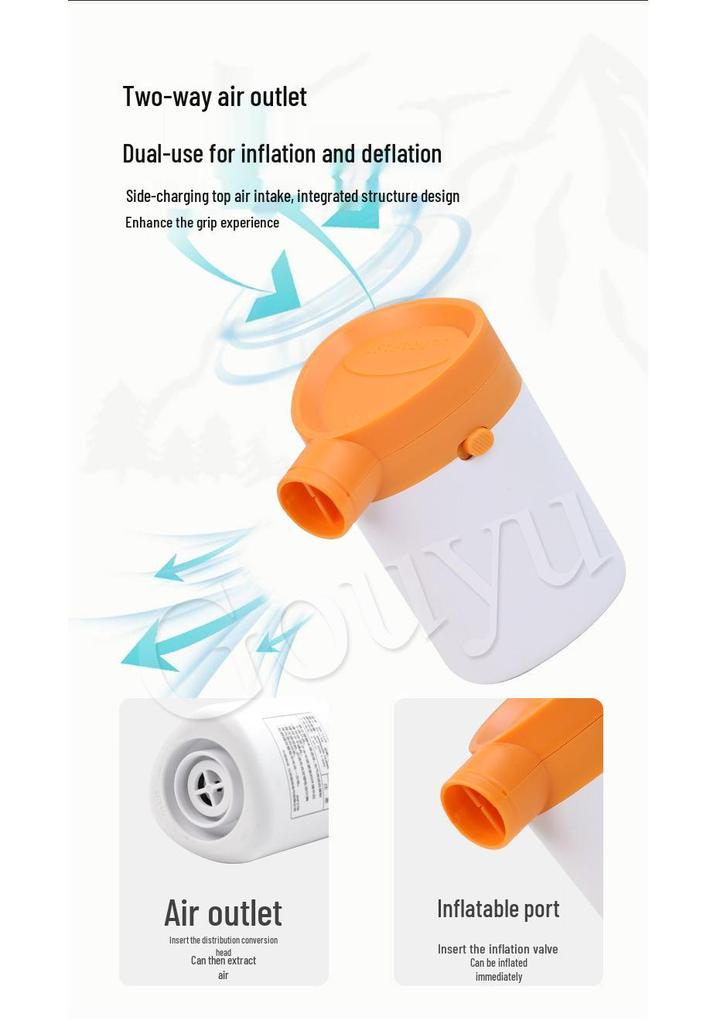 Portable Multifunctional Electric Air Pump for Camping and Outdoors