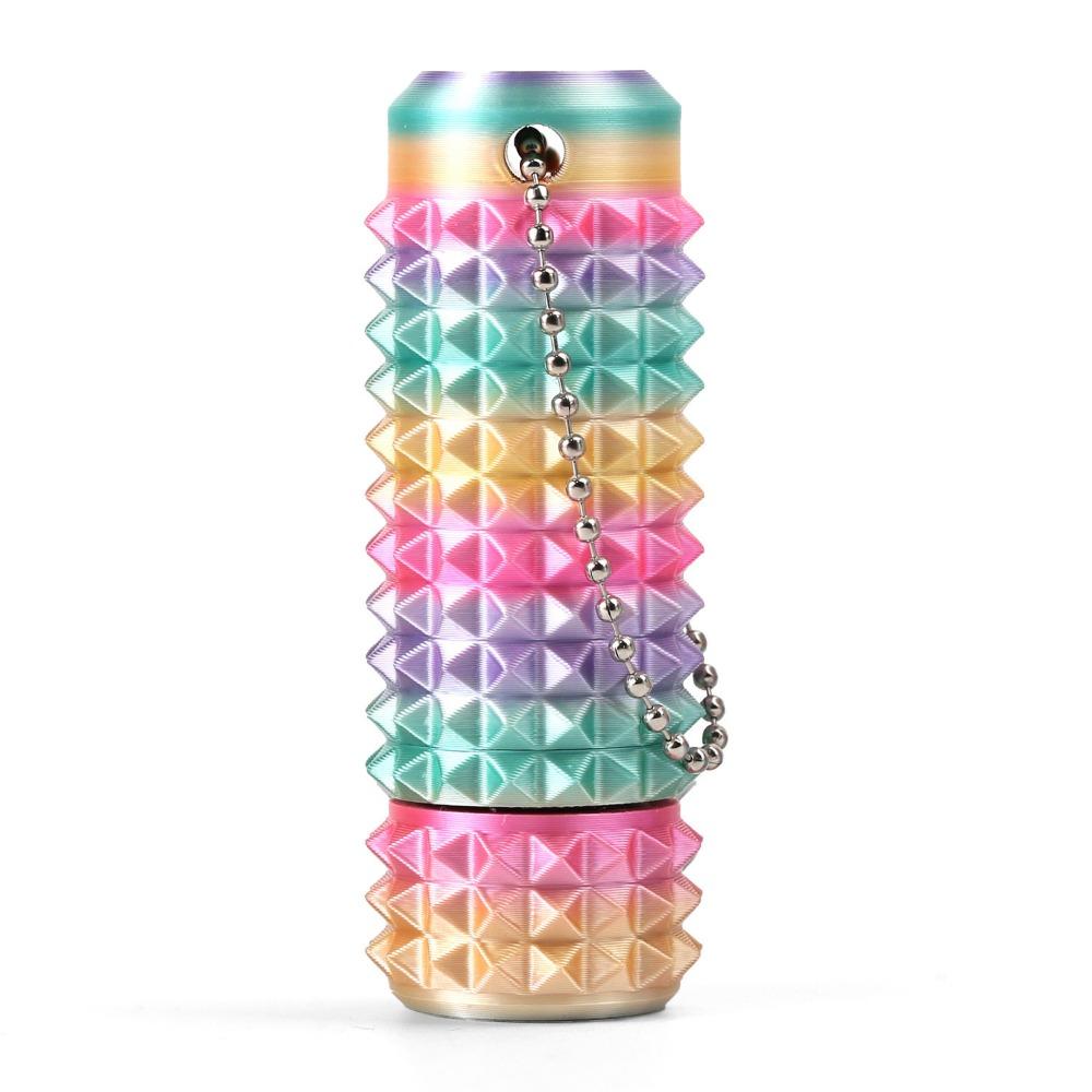 3D Printed Spiky Tactile Fidgeting Toys Small Pocket Grippie Stim Stress Fidgeting Toy 360 Degree Bearing Rotation Roller