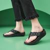 2025 Summer New Sandals For Women Light Sports Style Comfortable Rubber Large-Sized Thick-Soled Slippers Breathable Slope Heel