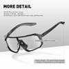 Neue photochrome Radbrille Motorrad Fahrrad Fahren Outdoor Sport Rad Sonnenbrille Herren Damen UV400 Brille 2er-Pack