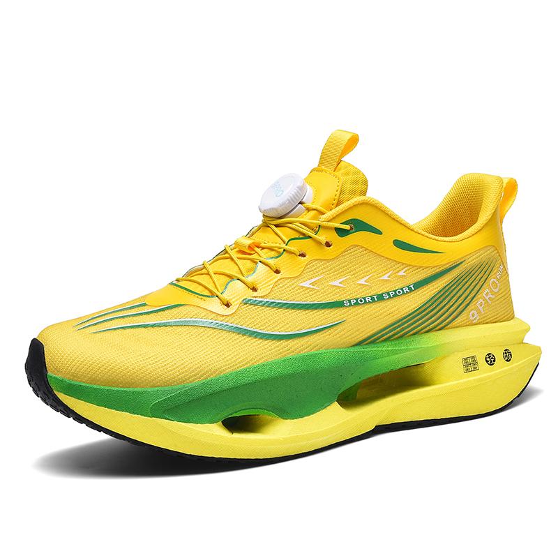 

Вращающаяся кнопка карбоновая пластина кроссовки, специальные кроссовки для мужчин-подростков, ультралегкие и дышащие спортивные туфли 43