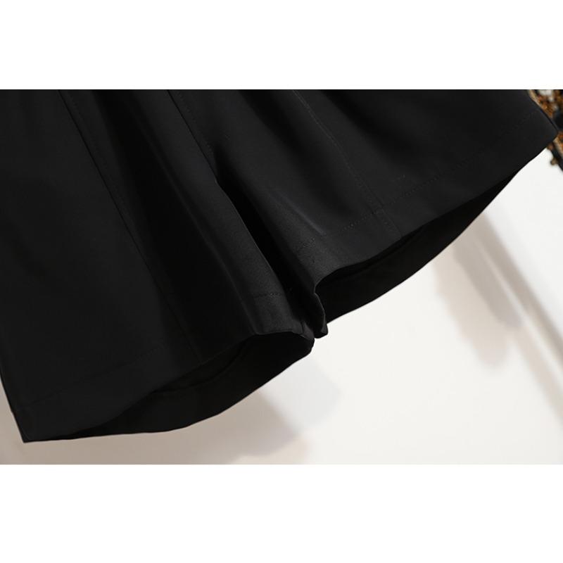 DIMANAF 2025 Plus Size Shorts Summer Women Solid Loose High Waist Casual Wide Leg Pants Short Pants Basic Harem