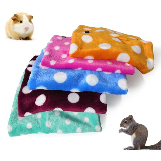 Pet Bird Parrot Winter Warm Soft Dot Plush Hanging Sleep Bed Nests Cage Hammock