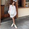 Spring New Lapel Embroidery Loose Sweet Bow Long-sleeved Sweater Jacket