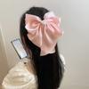 Korean Style Bowknot Hair Clip Trendy Exaggerated Satin Large Bow Hair Clip For Women Party Banquet Travel Hair Accessories