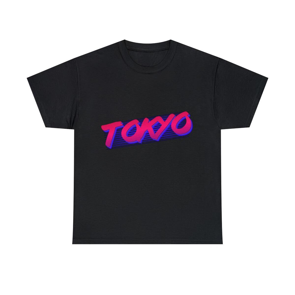 Retro 80s Tokyo Japan Graphic Tee Shirt, S-5XL M