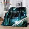 Spaceship  Spacecraft Universe UFO Blanket,Flannel Soft Throw Blanket for Home Bedroom Bed Sofa Picnic Office Hiking Kids Cover