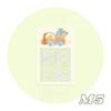 20Pcs Cute Cartoon Colorful Inner Page for M5 Binder Journal Loose-leaf Notebook Scrapbook Kawaii Non-sticky Memo Pad To-do List