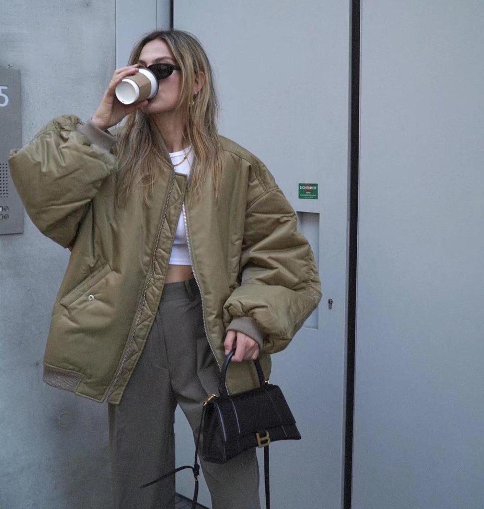 New 2024 Unisex 9-Color Jacket - Women's Autumn/Winter Cotton Coat A19518