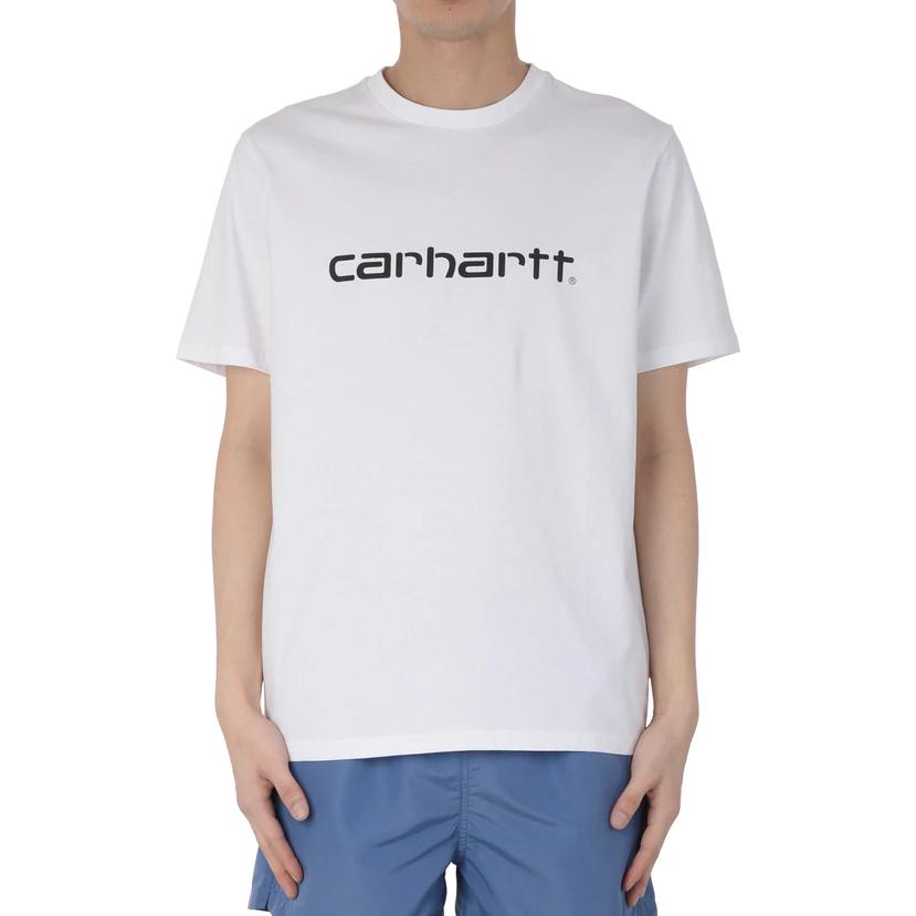 Carhartt WIP Loose Fit Crew Neck Solid Color Logo Letter Print Short Sleeve T-Shirt Men Tops I03104700AXX