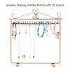 Schmuckaufsteller Halskette Armband Ohrringe Organizer Ständer mit 20 Haken