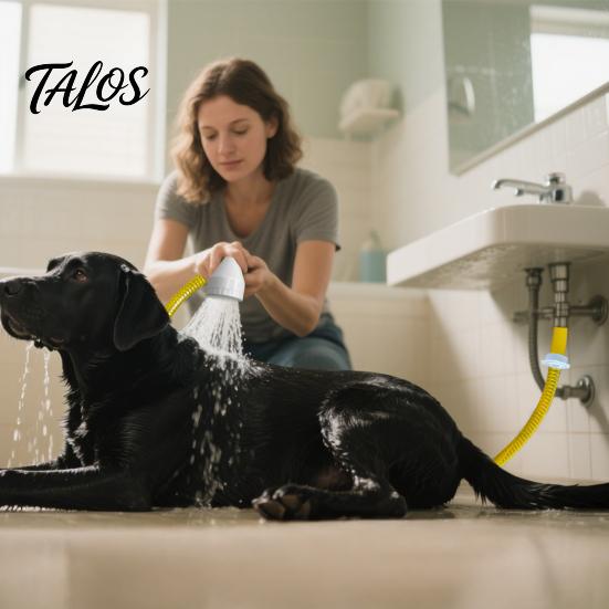 Dog Bathing Hose Attachment Bathtub Faucet Sprayer Portable Shower Head Quick Flush Station For Adapter No Installation Bath Rinsing Tool Pets