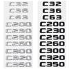 For W203 W204 C-Class C36 C55 C63 C200 C220 C230 C250 C260 C300 C320 C350 C420 C450 C550 Tailgate Emblem Rear Logo Sticker