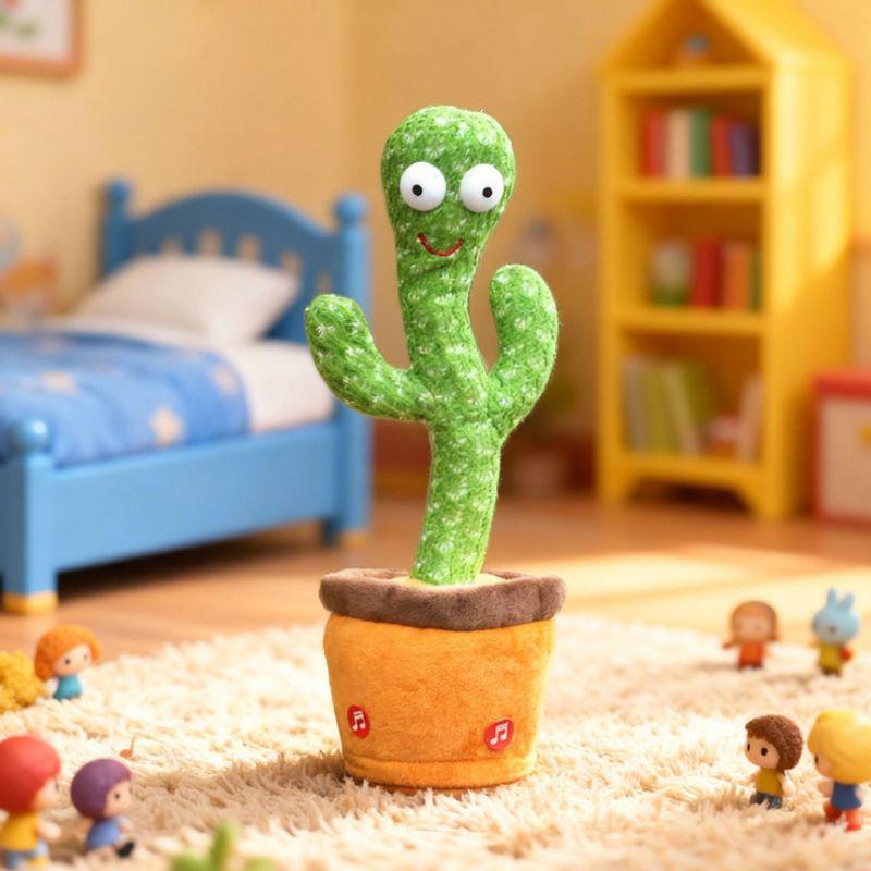 Smart Cactus Toy: Talking, Singing, and Dancing Educational Doll for Kids