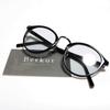 x Light Gray Fashion Glasses Clear Colored UV Popular [Berkuto] Black/Black (Non-prescription) Stylish, Round, Lenses, Lenses, Small/Large Sizes,